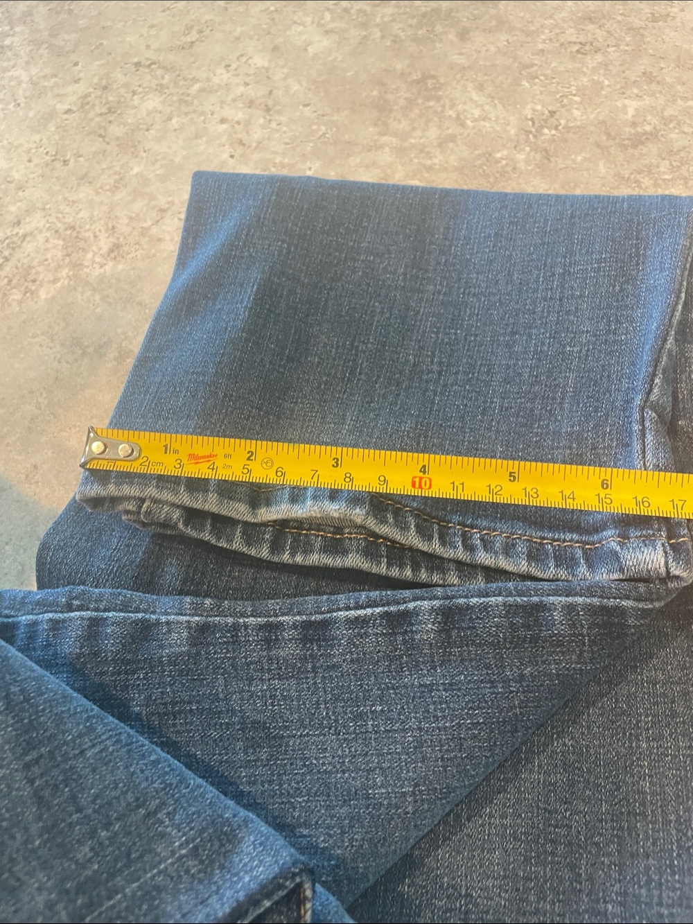 Womens Levi's Dark Blue Straight-Leg Jeans Sz 14 l 30 - Picture 5 of 5